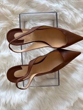 Women’s Christian Louboutin Leather Slingback